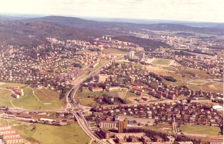Trondheimsveien flyfoto 1965