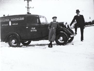 Bedford 1936 modell, melkebilen til nedre Hellerud
