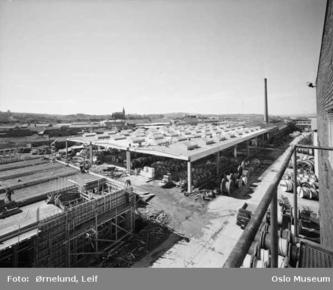 Standard telefon-og kabelfabrikk 1962 ledningsfabrikk under bygging